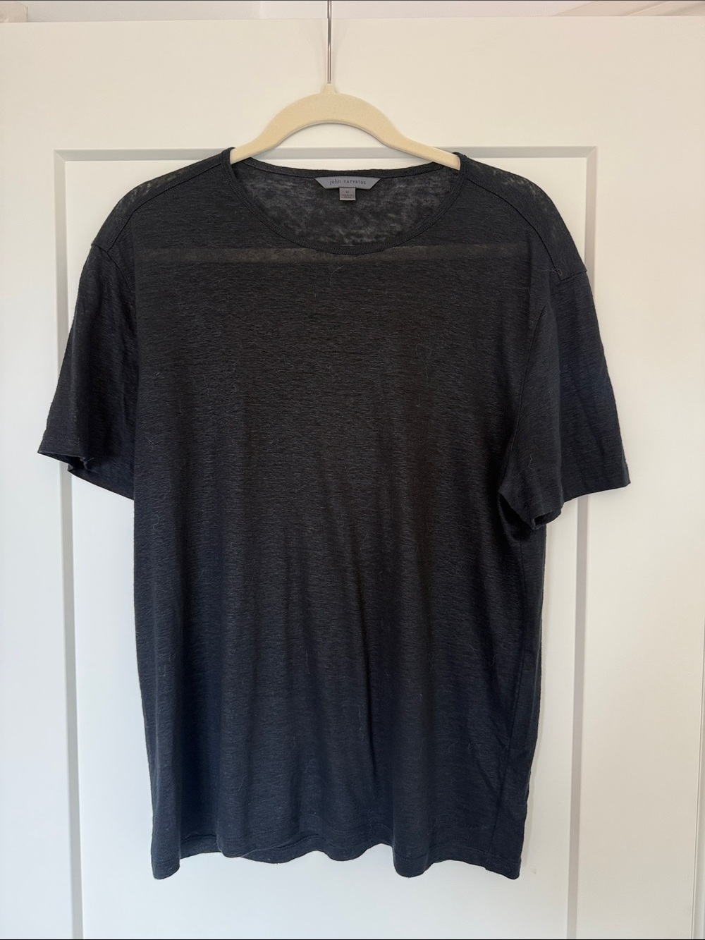 John Varvatos Black Short Sleeve Crewneck Tee